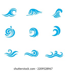 Ondas oceánicas en cascada diseñadas con diferentes formas