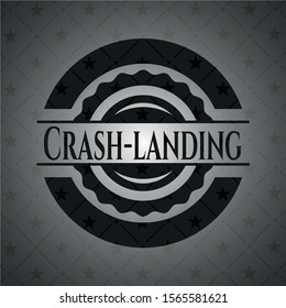 Crash-landing dark emblem. Vector Illustration. Detailed.