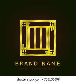 Crate golden metallic logo