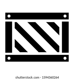 crate icon isolated sign symbol vector illustration - high quality black style vector icons
