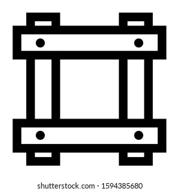 crate icon isolated sign symbol vector illustration - high quality black style vector icons
