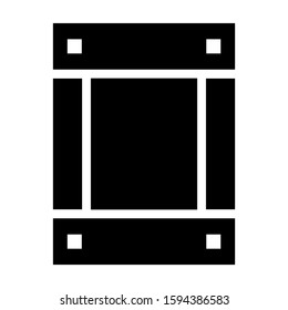 crate icon isolated sign symbol vector illustration - high quality black style vector icons
