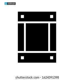 crate icon isolated sign symbol vector illustration - high quality black style vector icons

