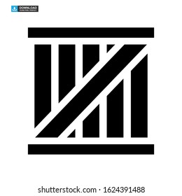 crate icon isolated sign symbol vector illustration - high quality black style vector icons
