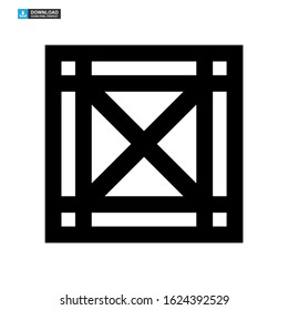 crate icon isolated sign symbol vector illustration - high quality black style vector icons
