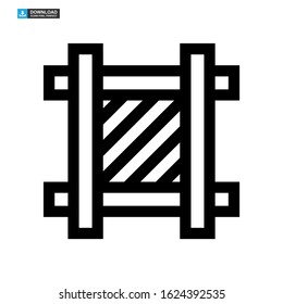 crate icon isolated sign symbol vector illustration - high quality black style vector icons
