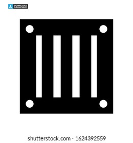 crate icon isolated sign symbol vector illustration - high quality black style vector icons
