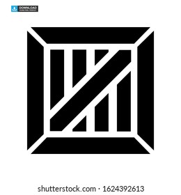 crate icon isolated sign symbol vector illustration - high quality black style vector icons
