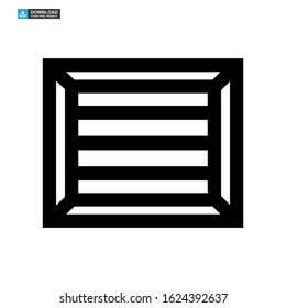 crate icon isolated sign symbol vector illustration - high quality black style vector icons
