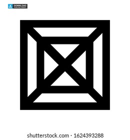 crate icon isolated sign symbol vector illustration - high quality black style vector icons
