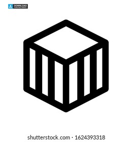 crate icon isolated sign symbol vector illustration - high quality black style vector icons
