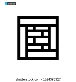 crate icon isolated sign symbol vector illustration - high quality black style vector icons
