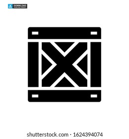 crate icon isolated sign symbol vector illustration - high quality black style vector icons
