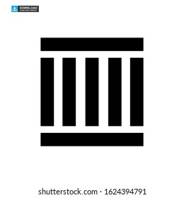 crate icon isolated sign symbol vector illustration - high quality black style vector icons
