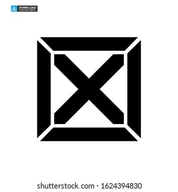 crate icon isolated sign symbol vector illustration - high quality black style vector icons
