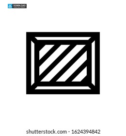 crate icon isolated sign symbol vector illustration - high quality black style vector icons

