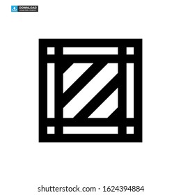 crate icon isolated sign symbol vector illustration - high quality black style vector icons
