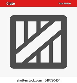 Crate Icon. Professional, pixel perfect icons optimized for both large and small resolutions. EPS 8 format.