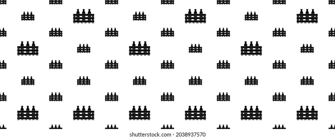 Crat-Icon nahtloses Muster, Shipping Container-Symbol Vektorkunstillustration