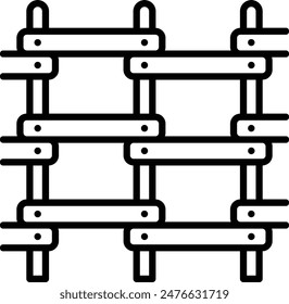 Crate Pallet Top View vector icon design, timber and lumber Symbol, Forestry and Deforestation Sign, forest farming and woodlands stock illustration, Wooden Plank Fence concept