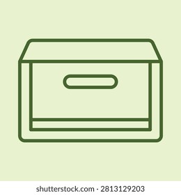 Crate trendy vector illustration in flat style pleasant background.eps