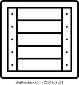 Crate vector icon. Can be used for printing, mobile and web applications.