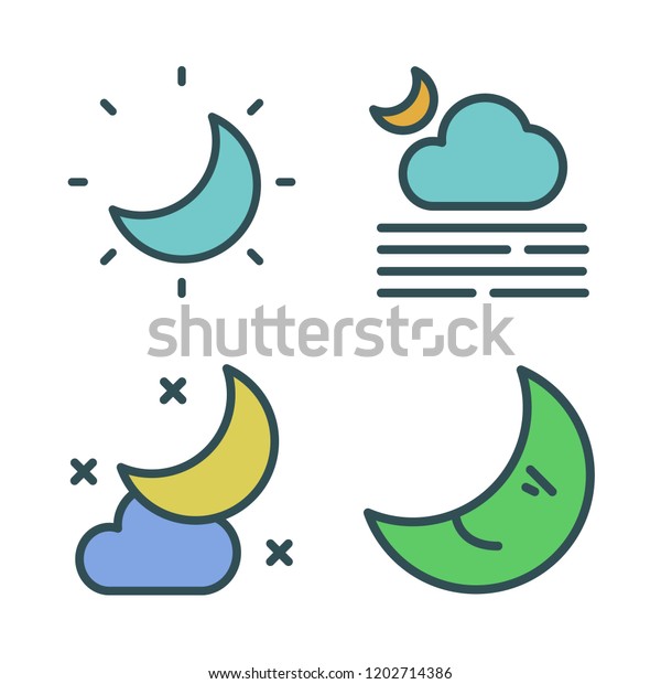 crater icon\
set. vector set about moon icons\
set.