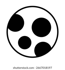 Crater Moon Vector icon which can easily modify or edit
