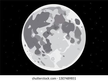 craters full moon