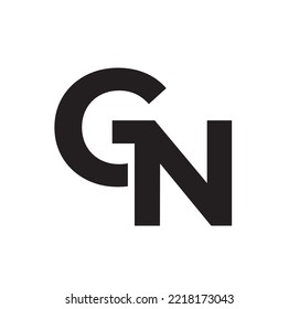 crative design of letter G and N combination