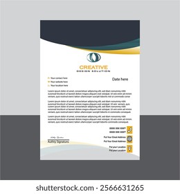 crative letterhead design for business