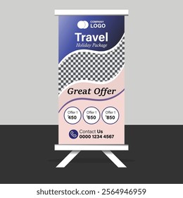 crative rollup design travel for business