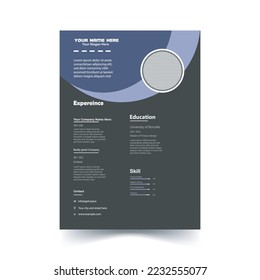 Crative student cv design template