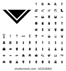 Cravat icon illustration isolated vector sign symbol. clothes icons vector set. on white background