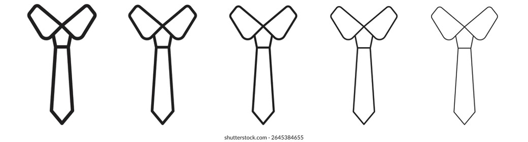 ícone gravata cravat vetor ilustração isolado