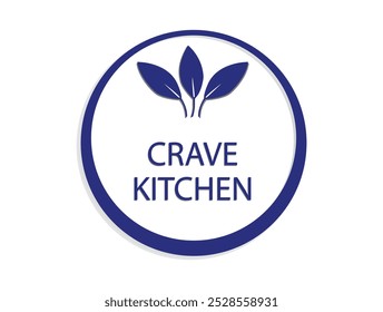 Una Ilustración vectorial de diseño de logotipo de cocina de la ansia