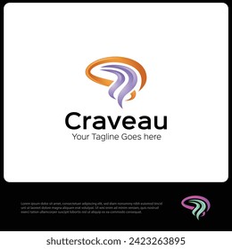 Craveau  Abstract  Mind Logo Template