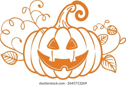 craved pumpkins with smiling face