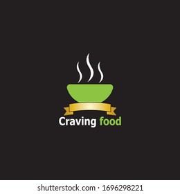 Craving food icon and symbol vector template