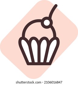 Caramelos anhelantes, ilustración, vector sobre un fondo blanco.