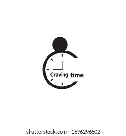 Craving Time Icon And Symbol Vector Template