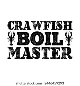 Crawfish boil master funny t-shirt