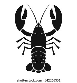 Crawfish icon. Simple illustration of crawfish vector icon for web