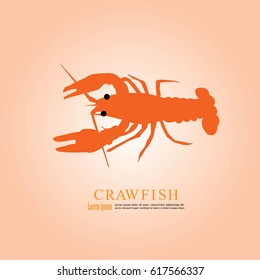 crawfish icon.vector illustration.