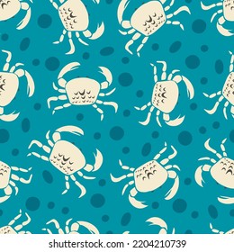 Crawfish Retro Water Life - turquoise blue beige