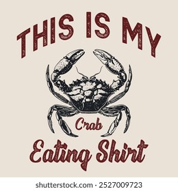 Crawfish tee design, Women's Men's Shirt, Crayfish Shirt, Fishing Shirt, Funny Fish tee, Vintage retro print, seafood Crawfish sketch, drawing artwork grunge apparel t-shirt, summer t-shirt design