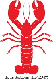 Crawfish Vector Isolated Design Red Lobster