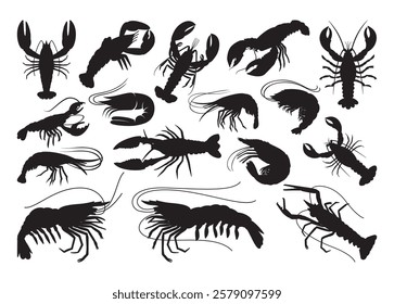 Crawfish Vector For Print, Crawfish Clipart, Crawfish Vector Illustration