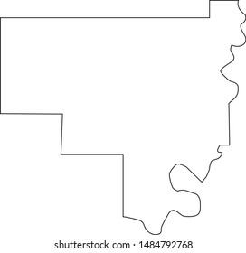 Crawford County Map in state of indiana united states