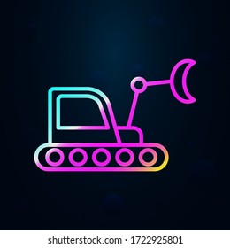 Crawler crane nolan icon. Simple thin line, outline vector of consruction machinery icons for ui and ux, website or mobile application